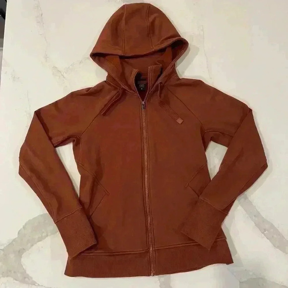 Athleta Tops - Athleta Women's Triumph Hoodie Medium Color Ancient Mahogany Athleisure Full Zip